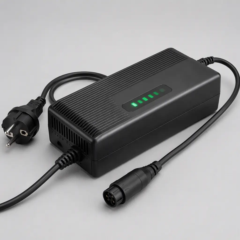 Smart e-bike chargers with various connectors
